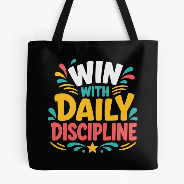 Item preview, Win With Daily Discipline Motivation designed and sold by rejowan-arts.
