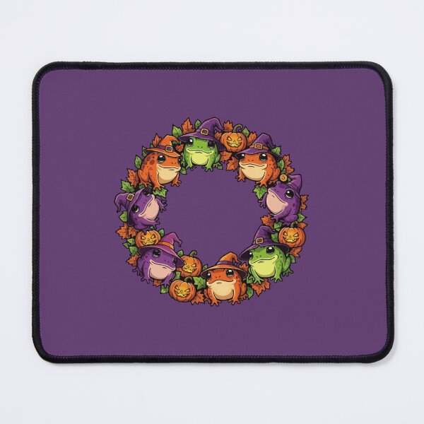 Item preview, Whimsical Wreath Adorned With Toads And Jackolanterns designed and sold by taiche.