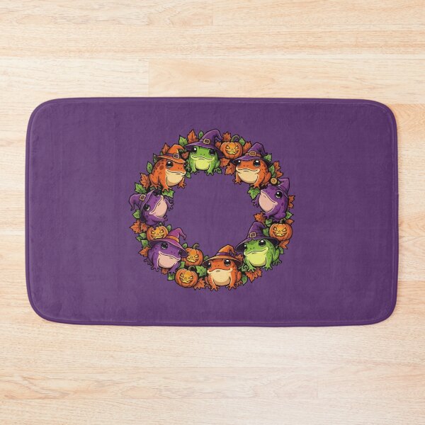 Item preview, Whimsical Wreath Adorned With Toads And Jackolanterns designed and sold by taiche.
