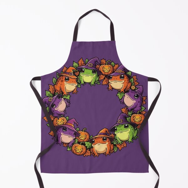 Item preview, Whimsical Wreath Adorned With Toads And Jackolanterns designed and sold by taiche.