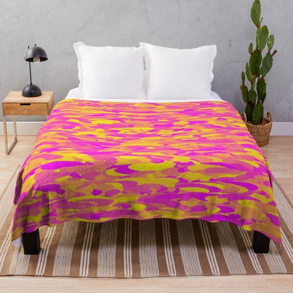 Item preview, Camouflage Abstract Pink Yellow Orange Pattern designed and sold by ArtbyDebbieC.