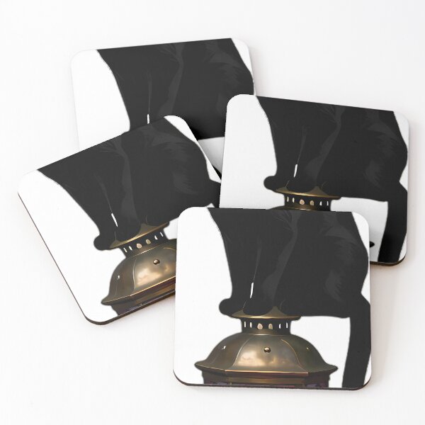 Item preview, Gothic Black Cat Antique Brass Lantern designed and sold by IllumeInk.