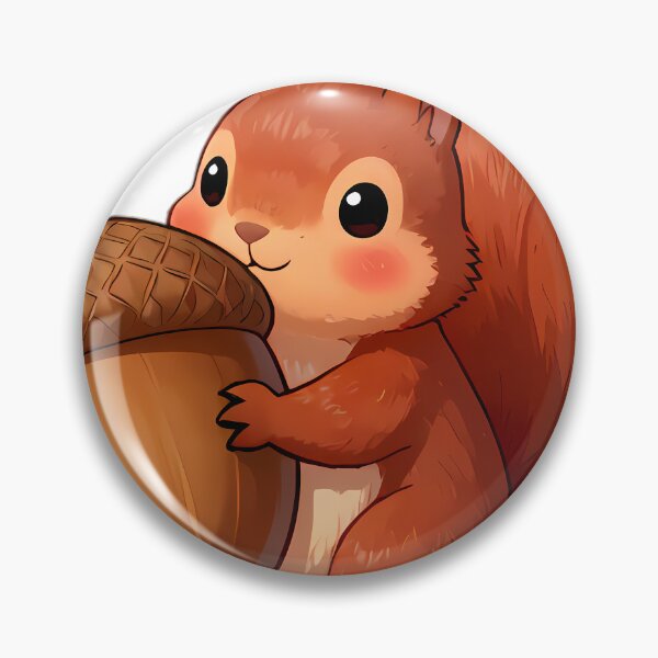 Item preview, Red Squirrel Hugging Giant Autumn Acorn designed and sold by pumsquare.