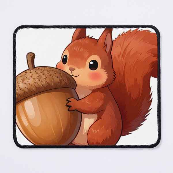 Item preview, Red Squirrel Hugging Giant Autumn Acorn designed and sold by pumsquare.