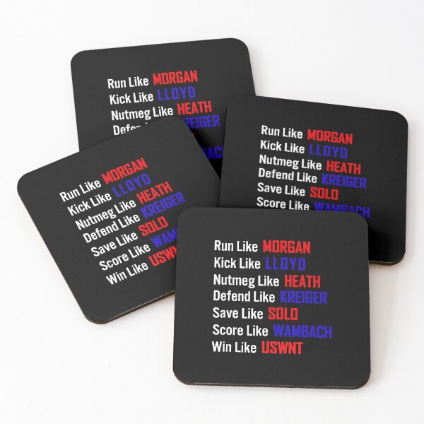 Item preview, USWNT Soccer Players Legend Roster Red Blue List Art designed and sold by bimoriku.