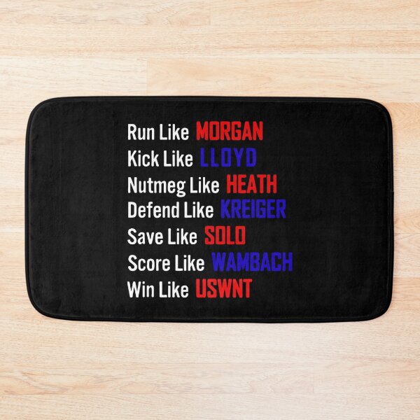 Item preview, USWNT Soccer Players Legend Roster Red Blue List Art designed and sold by bimoriku.