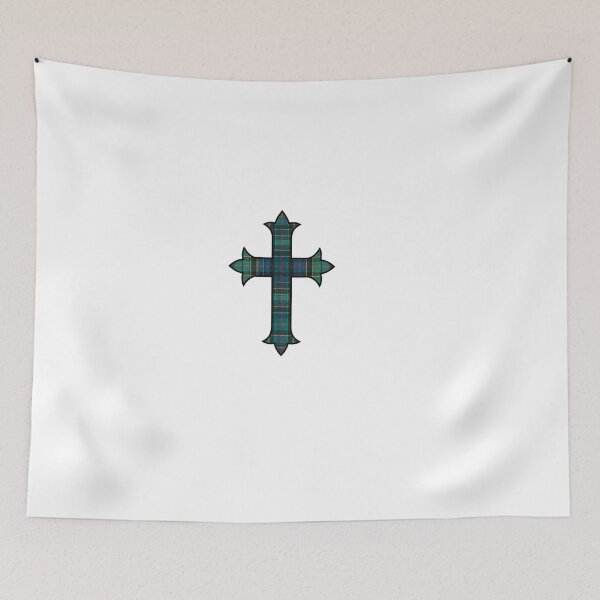 Item preview, Roman Cross Green Tartan Pattern designed and sold by UmaCreatesThings.