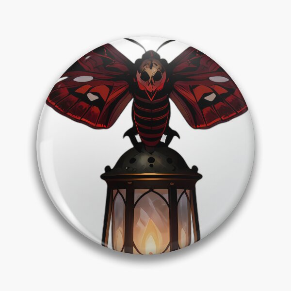 Item preview, Gothic Deaths Head Hawkmoth Antique Lantern designed and sold by IllumeInk.