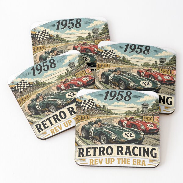 Item preview, vintage racing cars 60s eara designed and sold by AgdBol.
