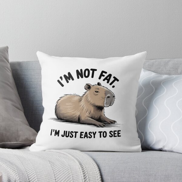 Item preview, I'm Not Fat I'm Just Easy To See – Funny Capybara Design designed and sold by LoFizzy.