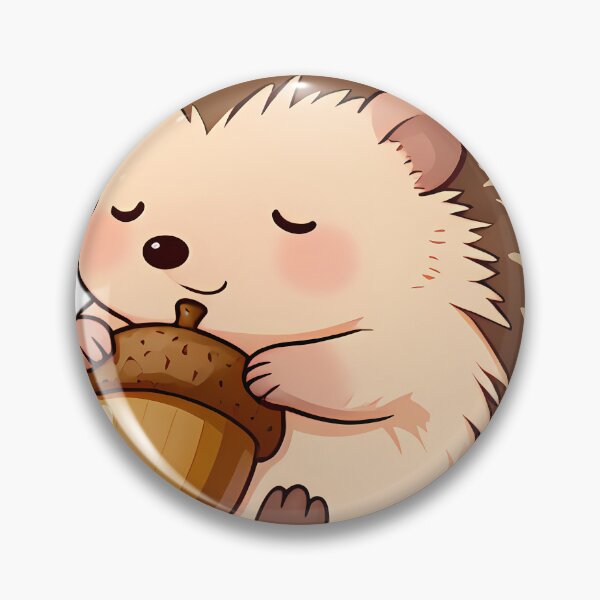 Item preview, Baby Hedgehog Hugging Acorn on Belly designed and sold by pumsquare.