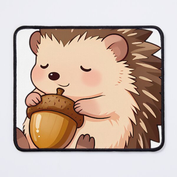 Item preview, Baby Hedgehog Hugging Acorn on Belly designed and sold by pumsquare.