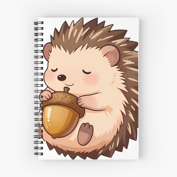 Item preview, Baby Hedgehog Hugging Acorn on Belly designed and sold by pumsquare.