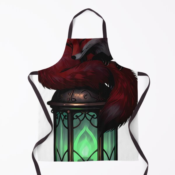 Item preview, Gothic Red Fox Antique Bronze Lantern designed and sold by IllumeInk.