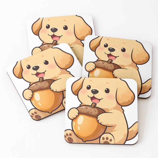 Item preview, Golden Retriever Puppy Lifting Giant Acorn designed and sold by pumsquare.