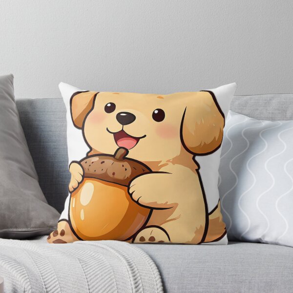 Item preview, Golden Retriever Puppy Lifting Giant Acorn designed and sold by pumsquare.