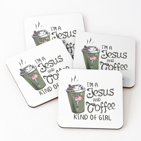 Item preview, I'm A Jesus and Coffee Kind of Girl T-Shirt designed and sold by teluguredbubble.