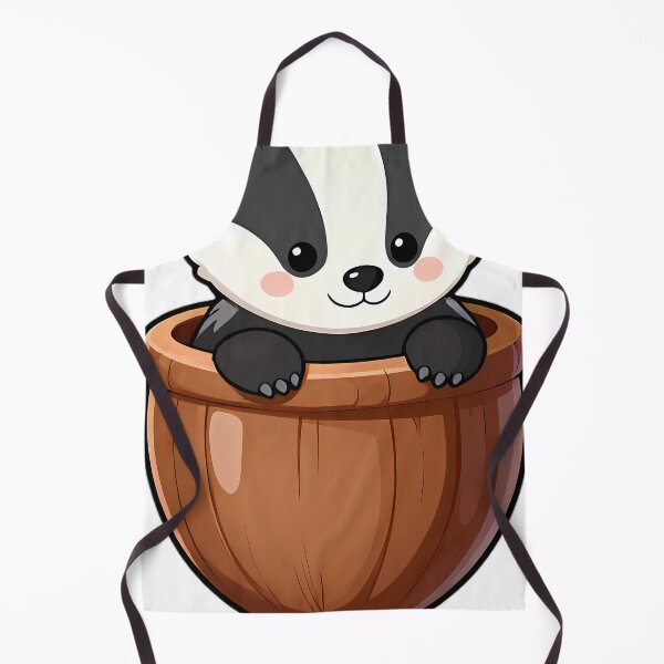 Item preview, Baby Badger Peeking From Acorn Cup designed and sold by pumsquare.