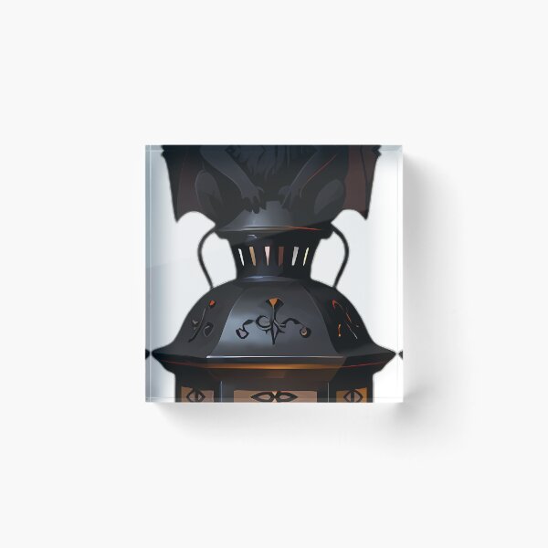 Item preview, Gothic Fruit Bat Wrought Iron Lantern designed and sold by IllumeInk.