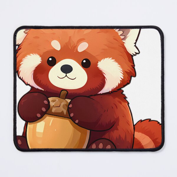 Item preview, Baby Red Panda Hugging Giant Acorn designed and sold by pumsquare.