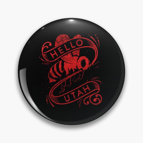 Item preview, Hello Utah Bee Honeycomb Red Grunge Vintage Art designed and sold by bimoriku.