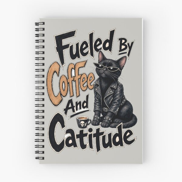 Item preview, Fueled By Coffee And Cattitude designed and sold by prettykaler.