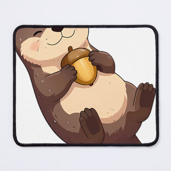 Item preview, Baby River Otter Floating With Autumn Acorn designed and sold by pumsquare.