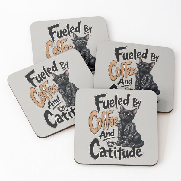 Item preview, Fueled By Coffee And Cattitude designed and sold by prettykaler.