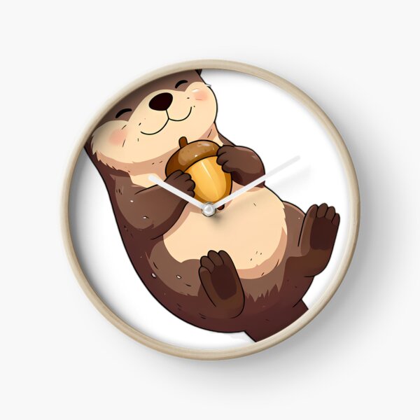 Item preview, Baby River Otter Floating With Autumn Acorn designed and sold by pumsquare.