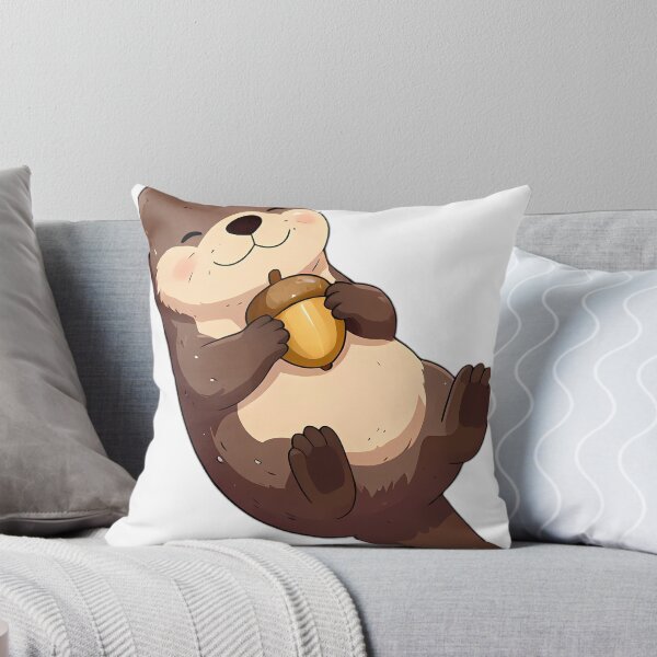 Item preview, Baby River Otter Floating With Autumn Acorn designed and sold by pumsquare.