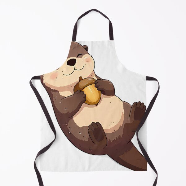 Item preview, Baby River Otter Floating With Autumn Acorn designed and sold by pumsquare.