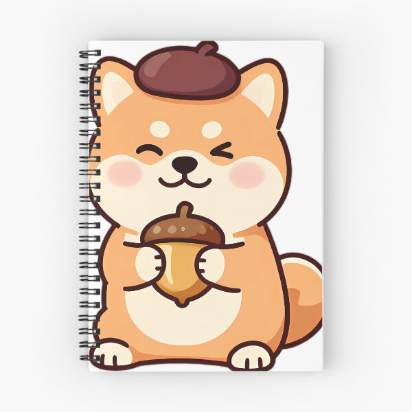Item preview, Shiba Inu Puppy in Acorn Cap Beret designed and sold by pumsquare.