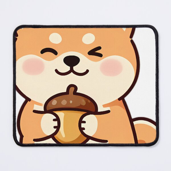 Item preview, Shiba Inu Puppy in Acorn Cap Beret designed and sold by pumsquare.