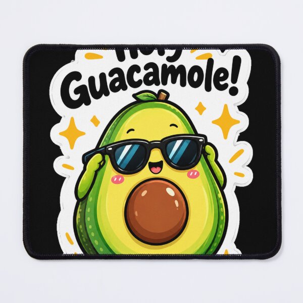 Item preview, Holy Guacamole – Cool Avocado Sticker designed and sold by Kushwaha18.