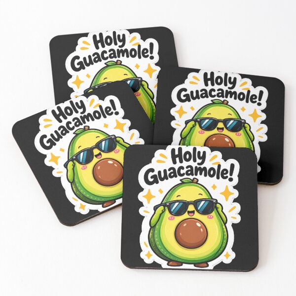 Item preview, Holy Guacamole – Cool Avocado Sticker designed and sold by Kushwaha18.