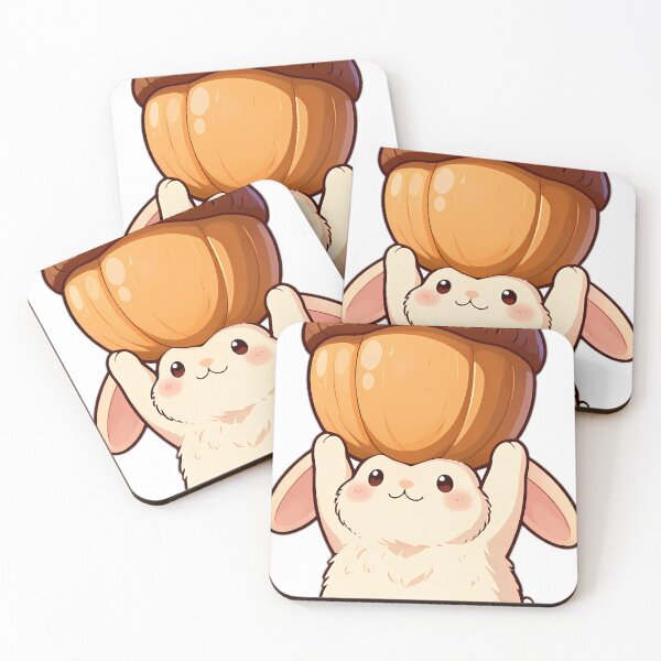 Item preview, Lop-Eared Bunny Hoisting Giant Acorn designed and sold by pumsquare.