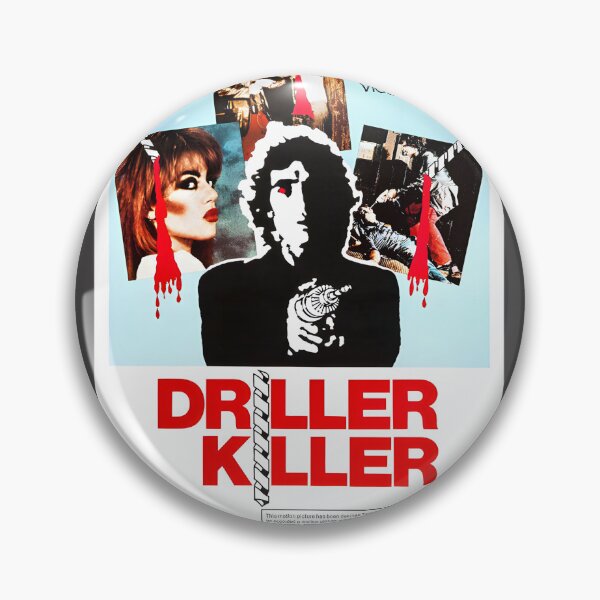 Item preview, The Driller Killer Horror Movie Inspired Retro Design designed and sold by jeanmokovich.