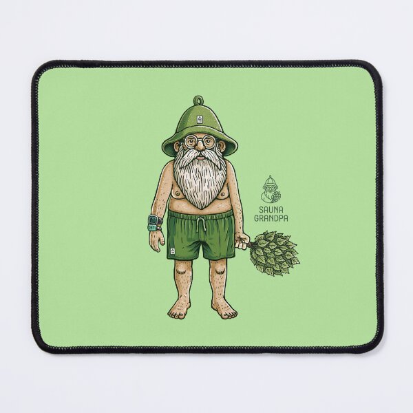 Item preview, 「Sauna Grandpa」Relaxing Sauna Master - Front designed and sold by WABISABIMOMENTS.