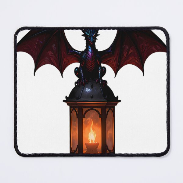 Item preview, Gothic Miniature Dragon Obsidian Lantern designed and sold by IllumeInk.