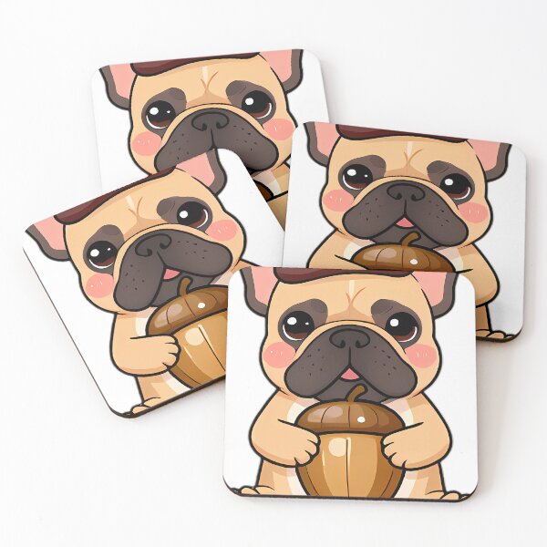 Item preview, French Bulldog Puppy in Acorn Hat designed and sold by pumsquare.