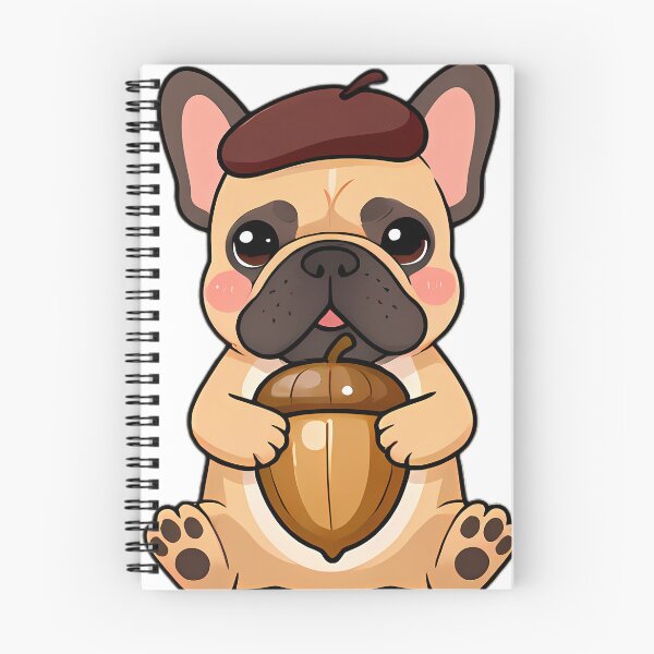 Item preview, French Bulldog Puppy in Acorn Hat designed and sold by pumsquare.