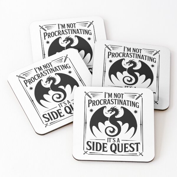 Item preview, I'm Not Procrastinating It's A Side Quest – Fantasy RPG Design designed and sold by LoFizzy.