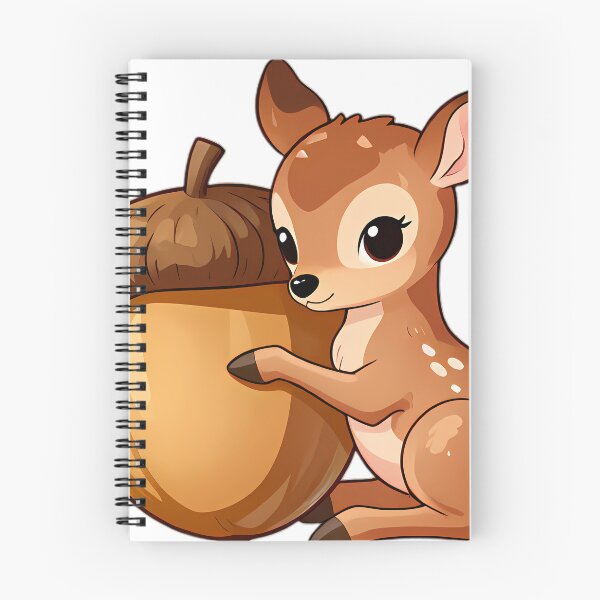 Item preview, Baby Fawn Snuggling Giant Autumn Acorn designed and sold by pumsquare.