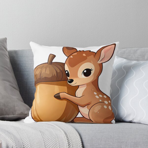 Item preview, Baby Fawn Snuggling Giant Autumn Acorn designed and sold by pumsquare.