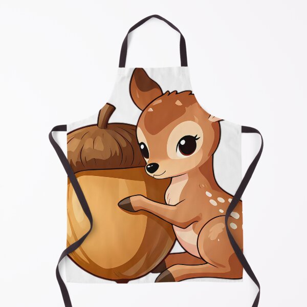 Item preview, Baby Fawn Snuggling Giant Autumn Acorn designed and sold by pumsquare.