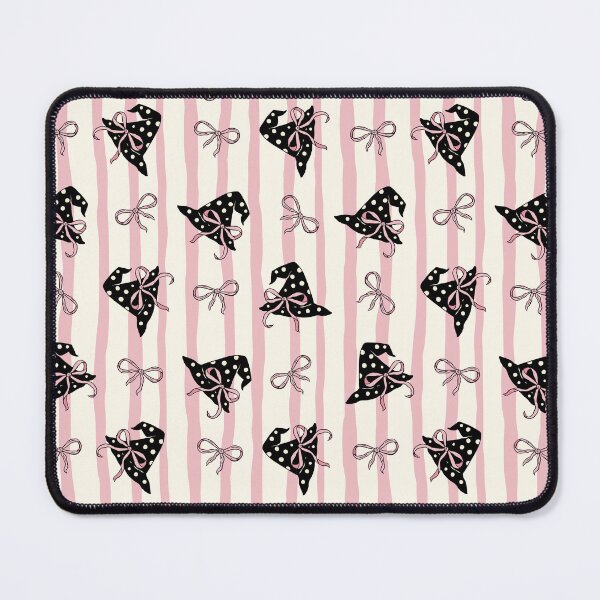 Item preview, Pink Coquette Witch Hats & Bows Pattern designed and sold by MiaBellaGirl.