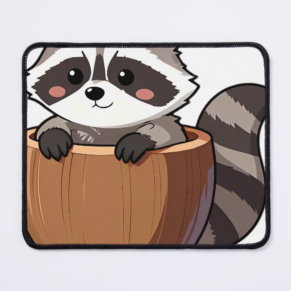Item preview, Baby Raccoon Peeking From Acorn Cup designed and sold by pumsquare.