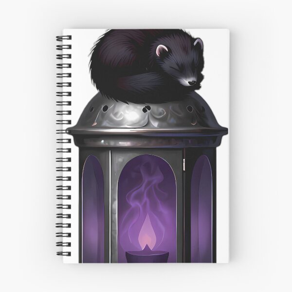 Item preview, Gothic Ferret Antique Silver Lantern designed and sold by IllumeInk.