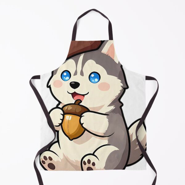 Item preview, Husky Puppy in Acorn Cap Beret designed and sold by pumsquare.