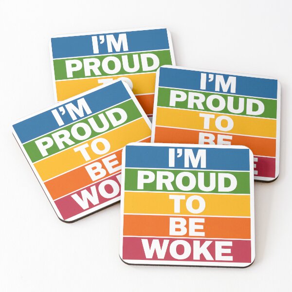 Item preview, I'm proud to be Woke - Pride Sticker designed and sold by LoFizzy.